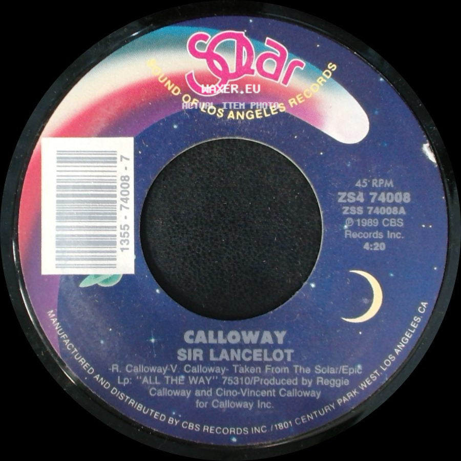 Calloway - Sir Lancelot / Sir Lancelot (Instrumental) side A