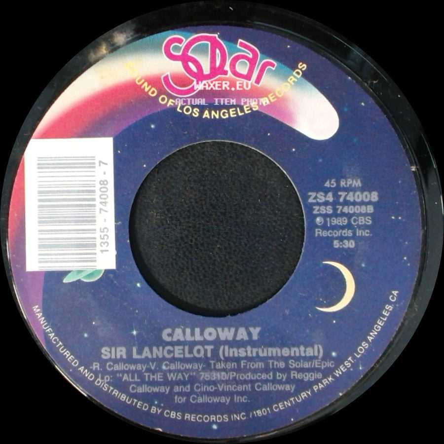 Calloway - Sir Lancelot / Sir Lancelot (Instrumental) side B