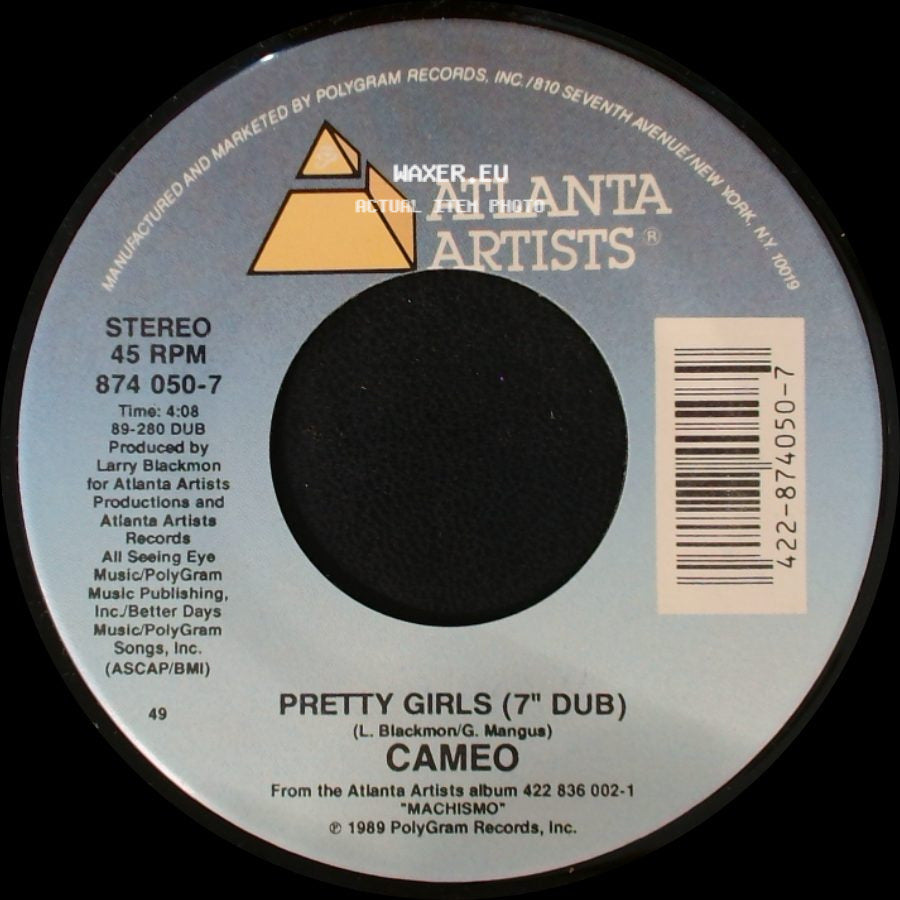 Cameo - Pretty Girls / Pretty Girls (7" Dub) side B