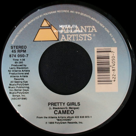 Cameo - Pretty Girls / Pretty Girls (7" Dub) side A