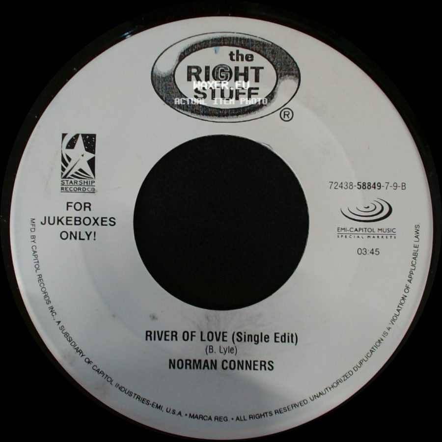 Norman Conners - River Of Love (Single Edit) / Didn’t I (Blow Your Mind This Time) (Radio Edit) side A