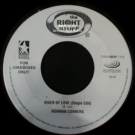 Norman Conners - River Of Love (Single Edit) / Didn’t I (Blow Your Mind This Time) (Radio Edit) side A