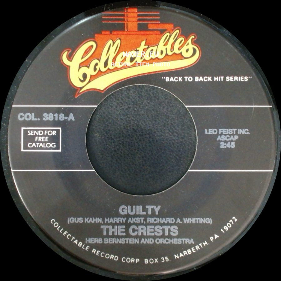 The Victorians / The Crests - Heart Breaking Moon / Guilty side B
