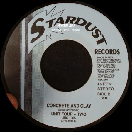The Cowsills / Unit Four + Two - Indian Lake / Concrete And Clay side B