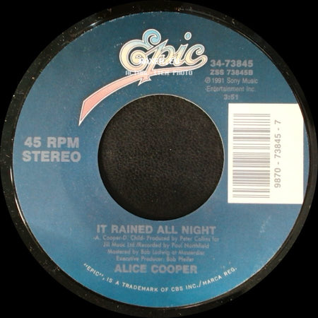 Alice Cooper - It Rained All Night / Hey Stoopid side A