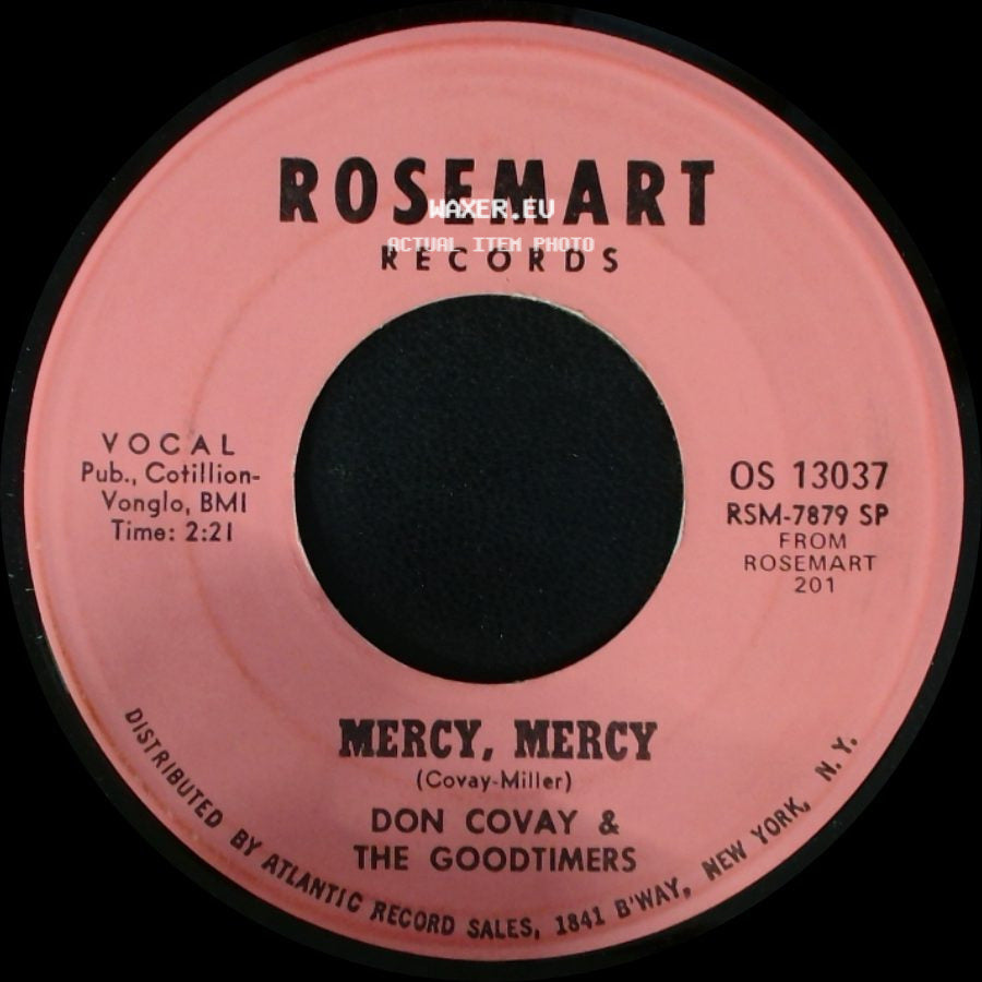 Don Covay & The Goodtimers - Mercy, Mercy / Seesaw side A