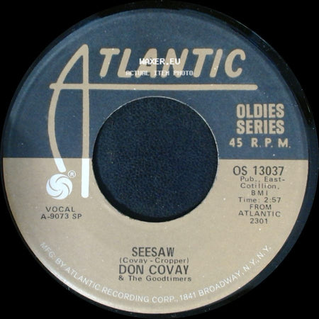 Don Covay & The Goodtimers - Mercy, Mercy / Seesaw side B
