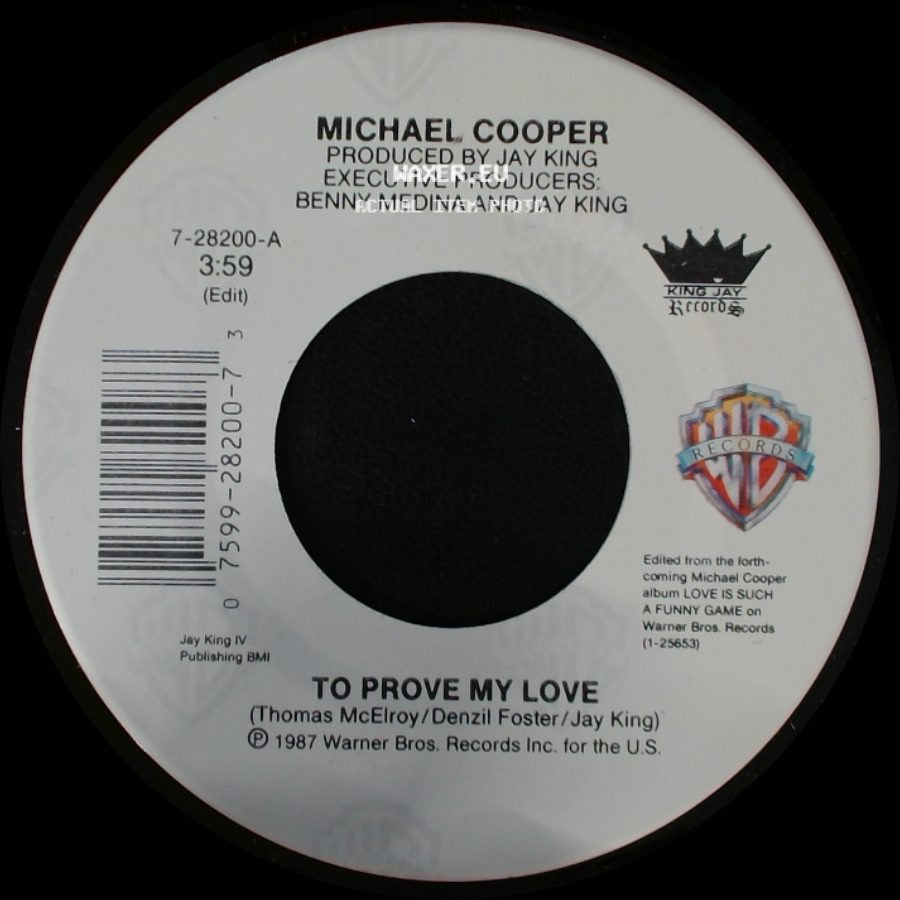 Michael Cooper - To Prove My Love / To Prove My Love (Instrumental) side A