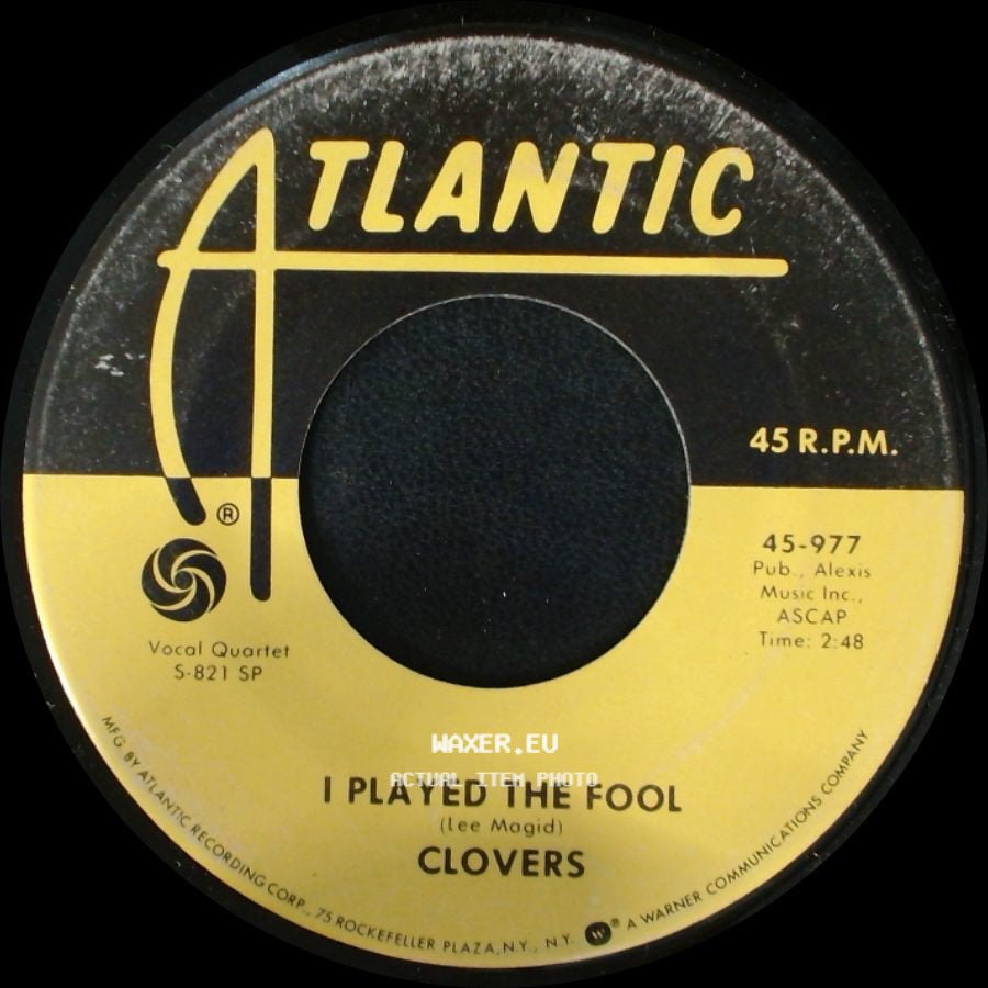 Clovers - Hey Miss Fannie / I Played The Fool side B
