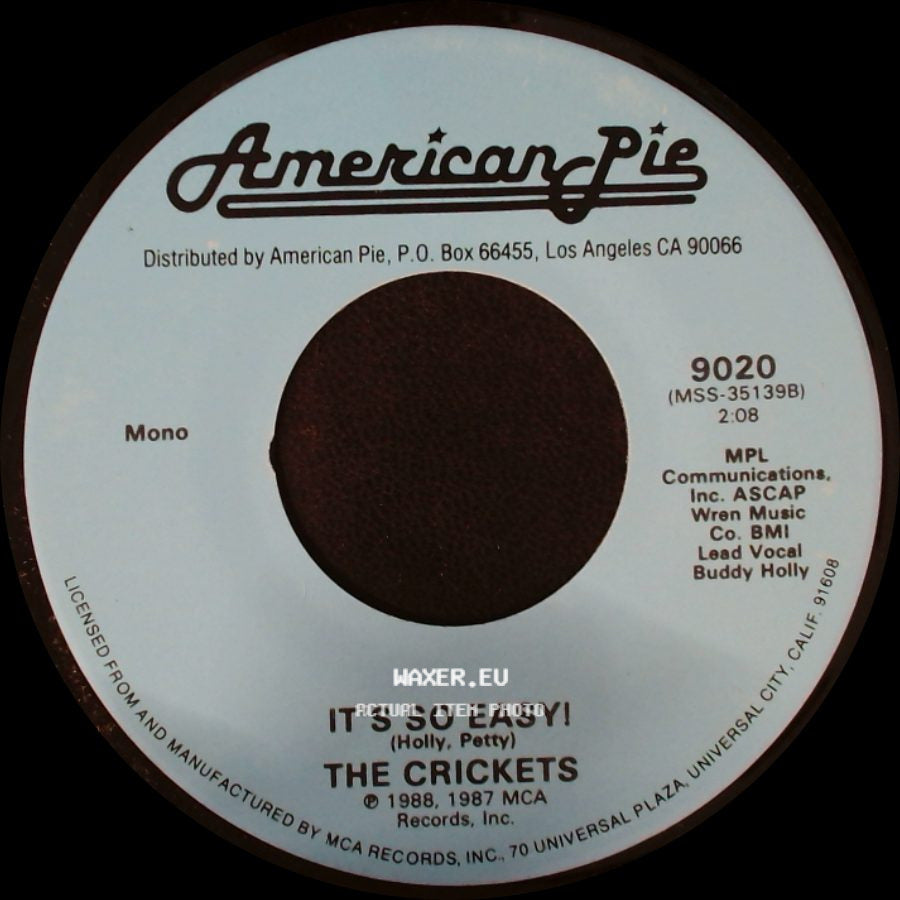 The Crickets / Sanford Clark - It's So Easy! / The Fool side A