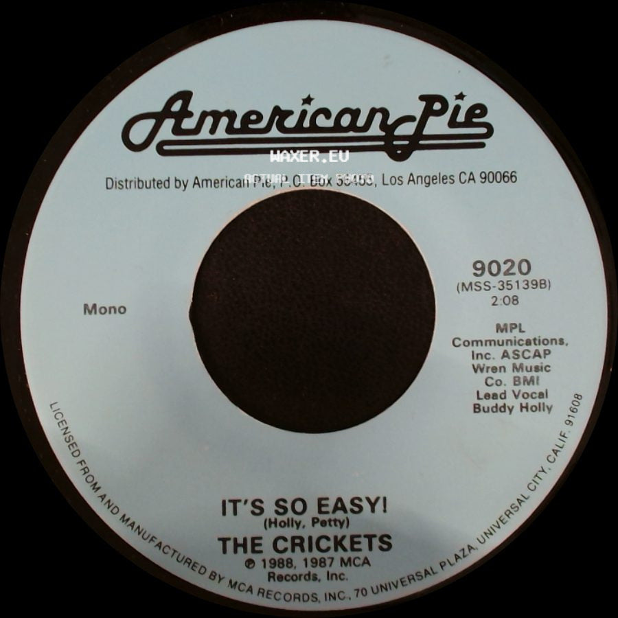 The Crickets / Sanford Clark - It's So Easy! / The Fool side A