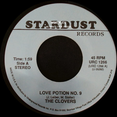 The Clovers / Adam Faith - Love Potion No. 9 / It's Alright side A