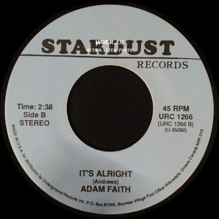 The Clovers / Adam Faith - Love Potion No. 9 / It's Alright side B