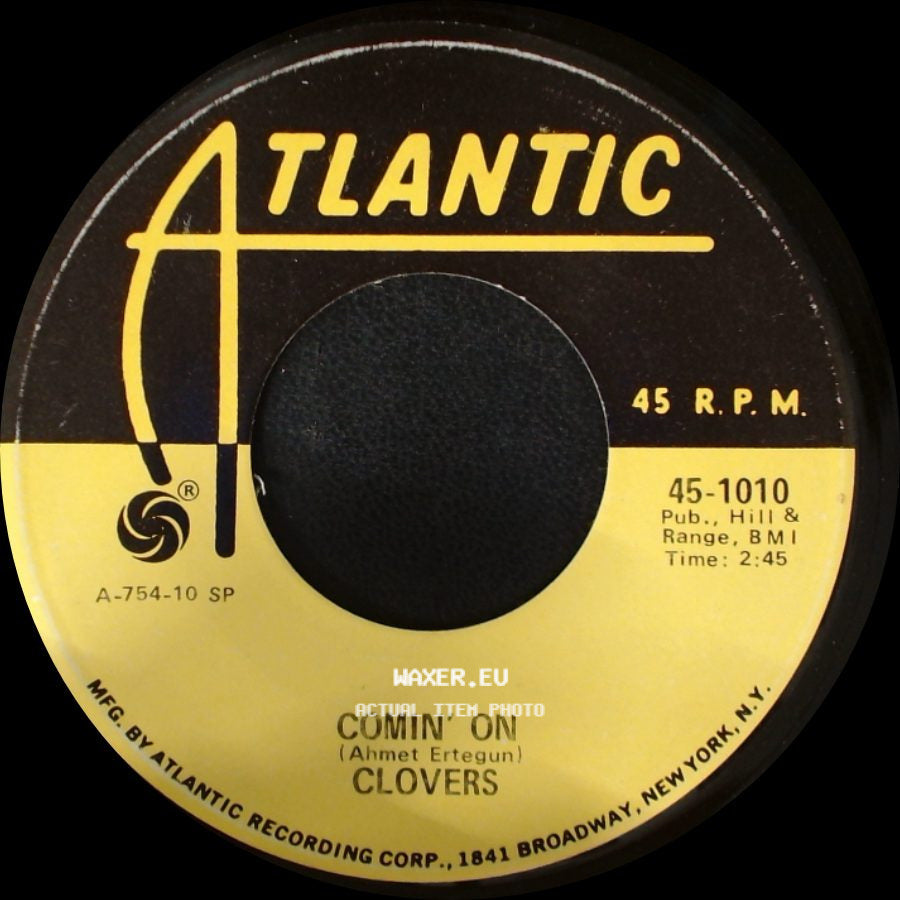 Clovers - The Feeling Is So Good / Comin' On side B