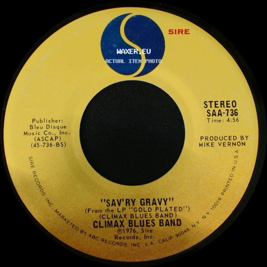 Climax Blues Band - Sav'ry Gravy / Couldn't Get It Right side A