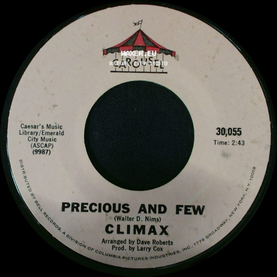Climax - Precious And Few / Park Preserve side A
