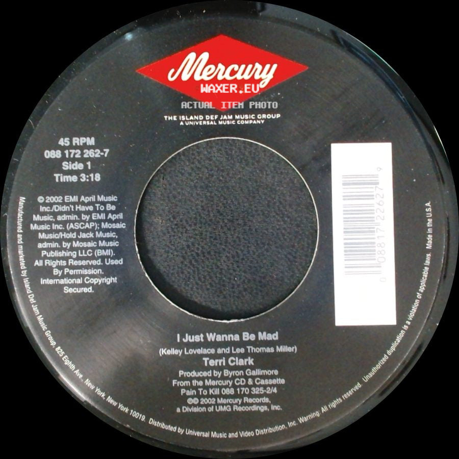 Terri Clark - I Just Wanna Be Mad / Three Mississippi side A