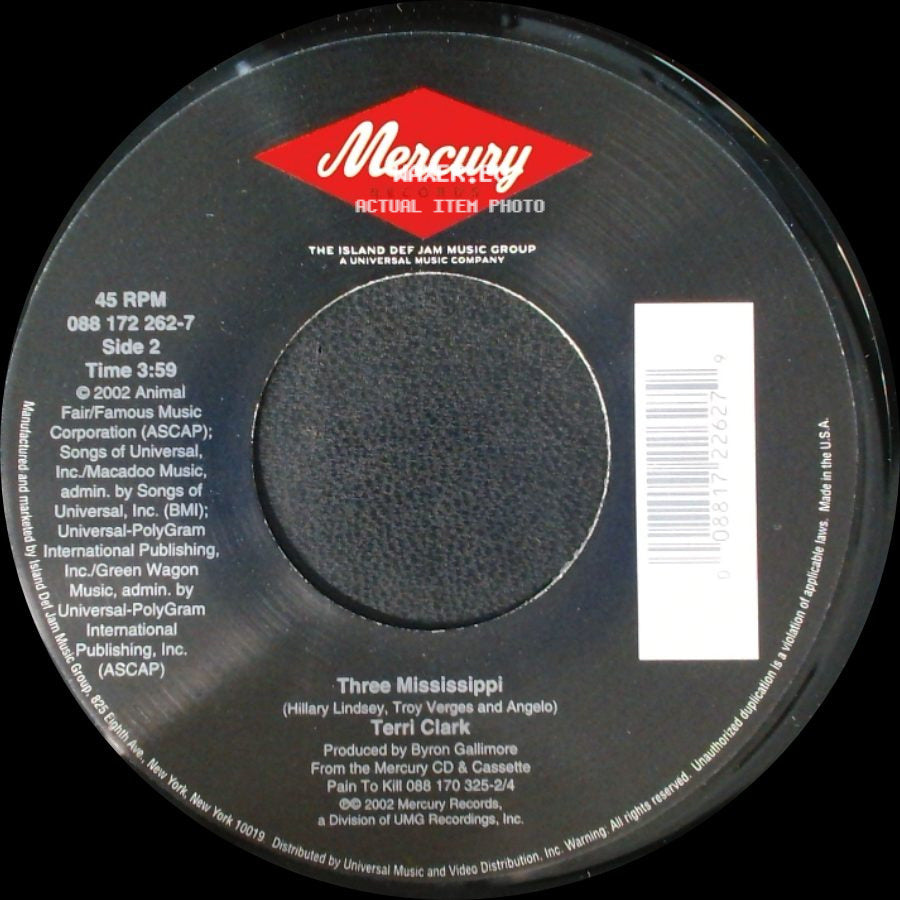 Terri Clark - I Just Wanna Be Mad / Three Mississippi side B