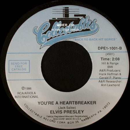 Elvis Presley - You're A Heartbreaker / Milkcow Blues Boogie side A