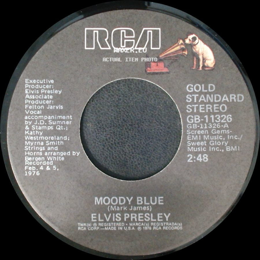 Elvis Presley - For The Heart / Moody Blue side B