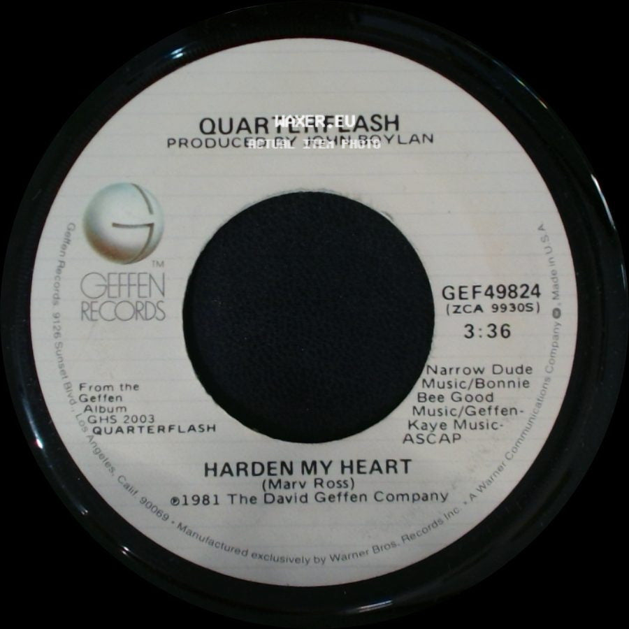 Quarterflash - Harden My Heart / Don't Be Lonely side A