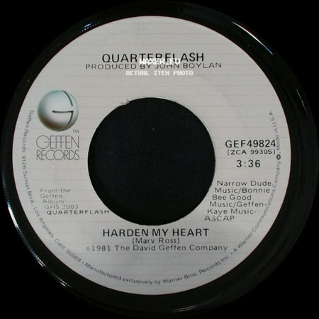 Quarterflash - Harden My Heart / Don't Be Lonely side A