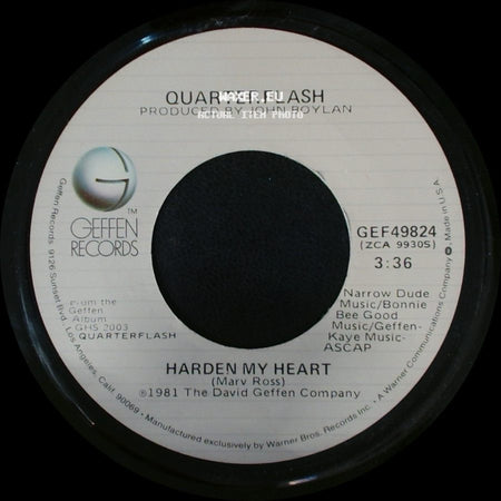 Quarterflash - Harden My Heart / Don't Be Lonely side A