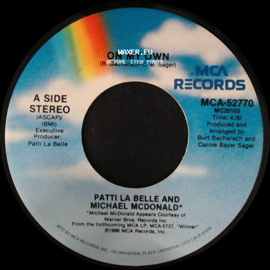 Patti La Belle And Michael Mcdonald / Patti La Belle - On My Own / Stir It Up side A