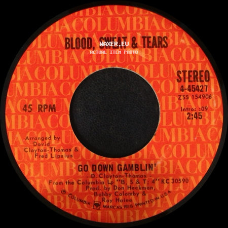Blood, Sweat & Tears - Valentine's Day / Go Down Gamblin' side B