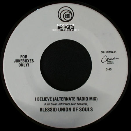 Blessid Union Of Souls - I Believe (Alternate Radio Mix) / Let Me Be The One side A