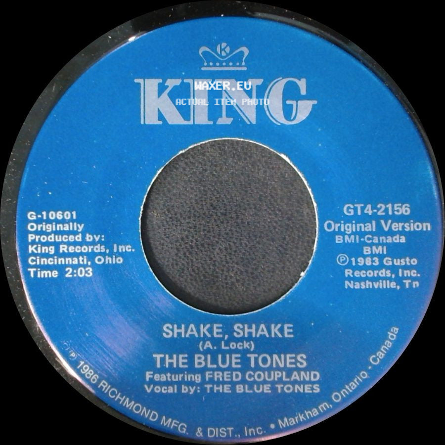 5 Royales / The Blue Tones - Monkey Hips & Rice / Shake, Shake side B