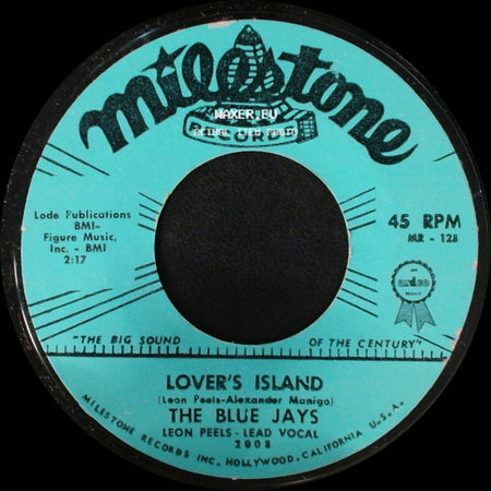 The Blue Jays - Lover's Island / You're Gonna Cry side A