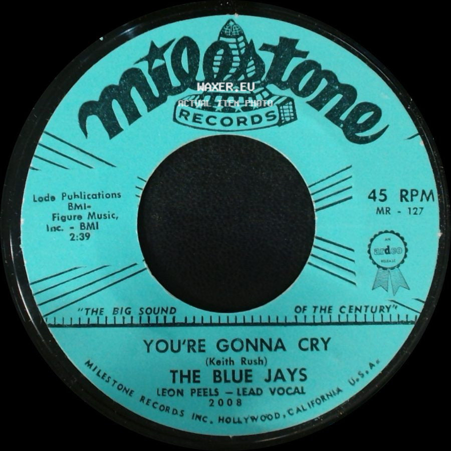 The Blue Jays - You're Gonna Cry / Lover's Island side A