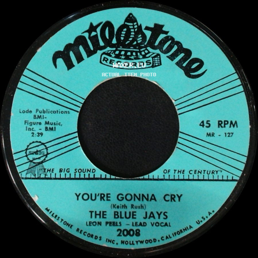 The Blue Jays - You're Gonna Cry / Lover's Island side A