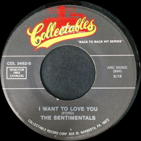 The Blue Jays / The Sentimentals - The White Cliffs Of Dover / I Want To Love You side B