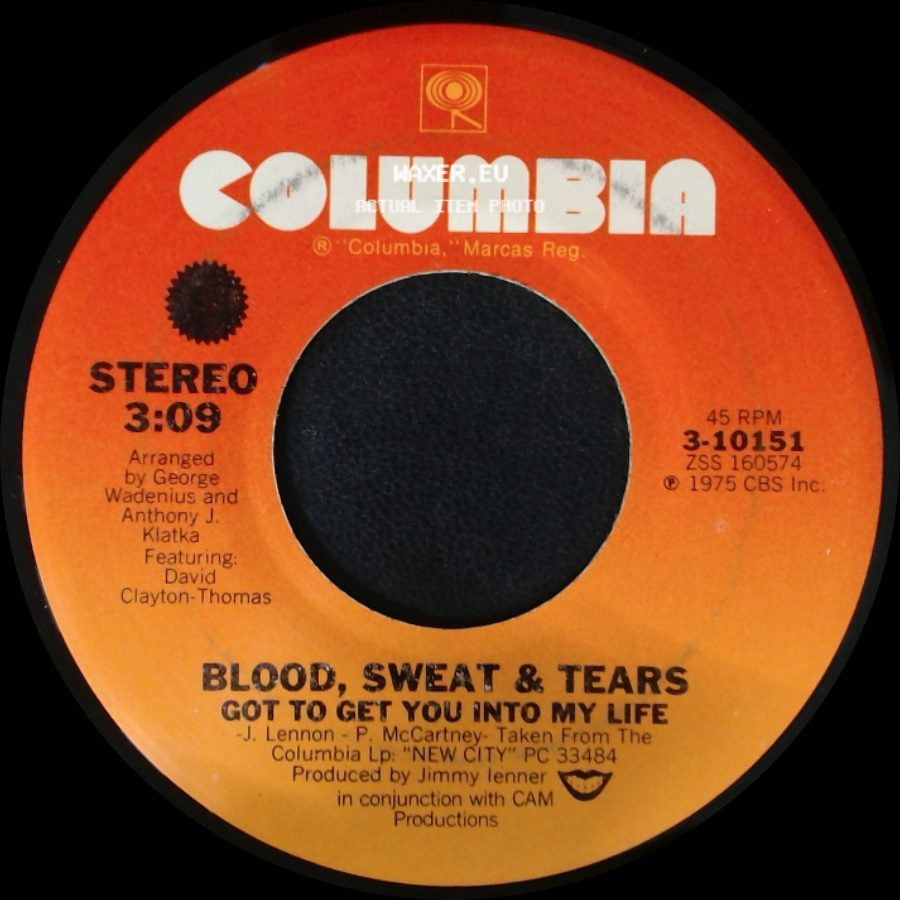Blood, Sweat & Tears - Naked Man / Got To Get You Into My Life side B