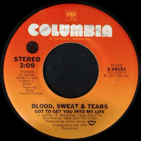 Blood, Sweat & Tears - Naked Man / Got To Get You Into My Life side B