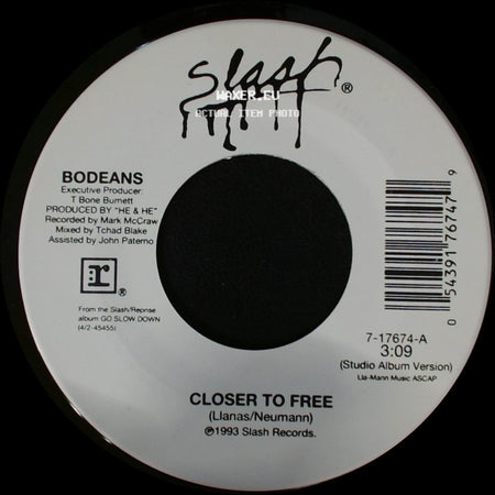 Bodeans - Closer To Free / Closer To Free side A