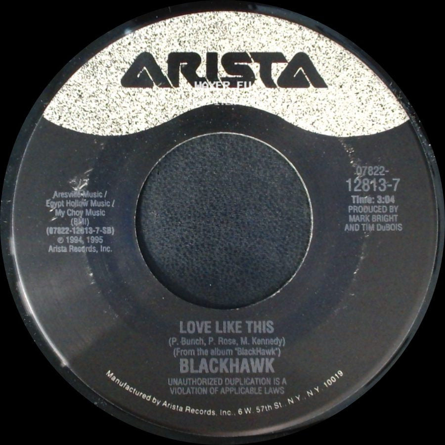 Blackhawk - That's Just About Right / Love Like This side B