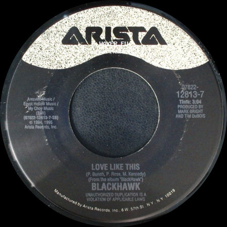 Blackhawk - That's Just About Right / Love Like This side B