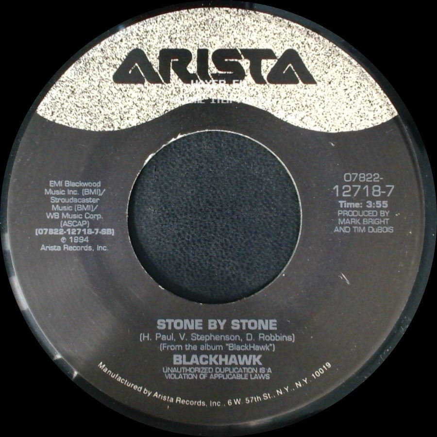 Blackhawk - I Sure Can Smell The Rain / Stone By Stone side B