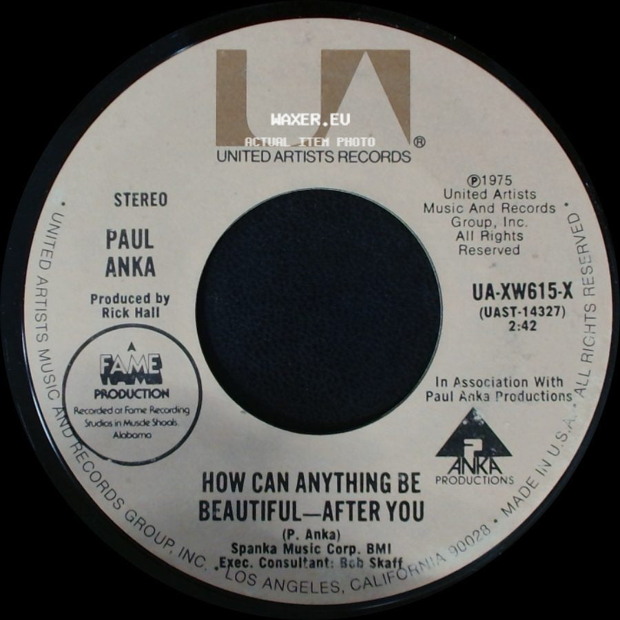 Paul Anka - How Can Anything Be Beautiful — After You / I Don't Like To Sleep Alone side A