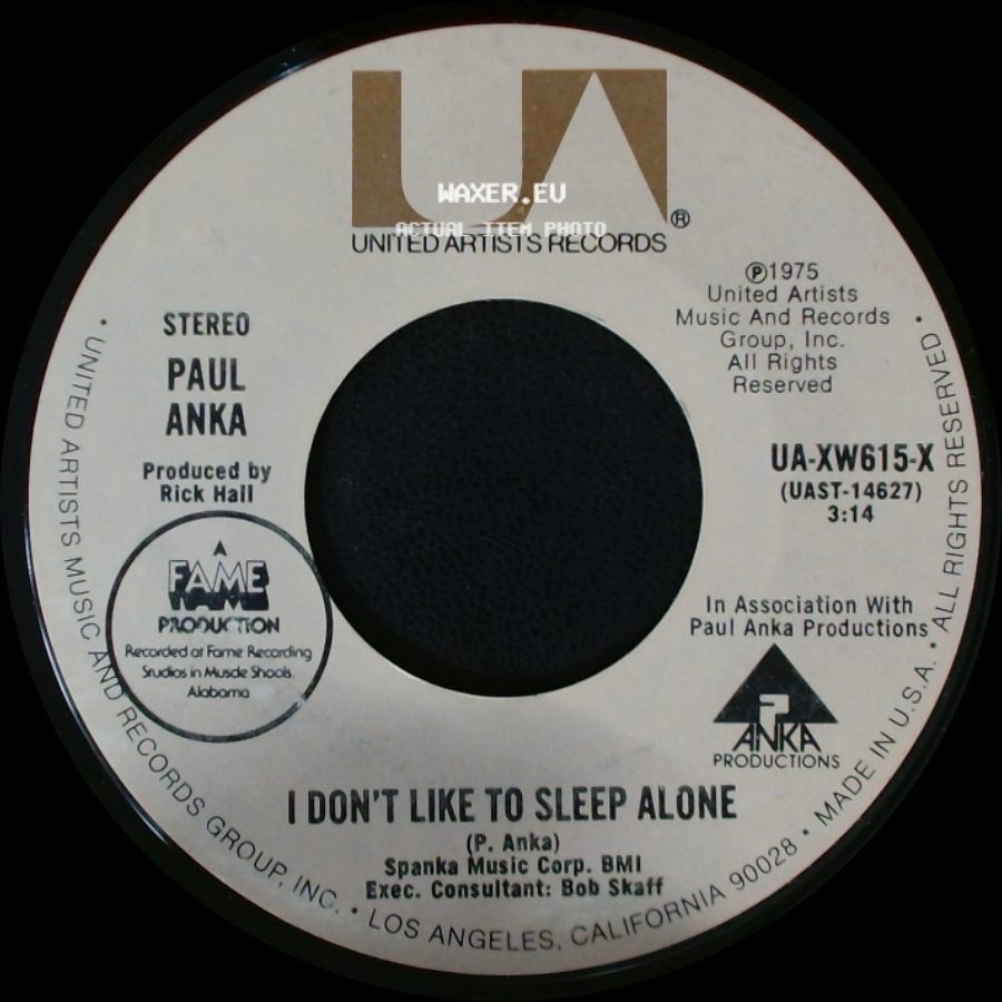 Paul Anka - How Can Anything Be Beautiful — After You / I Don't Like To Sleep Alone side B