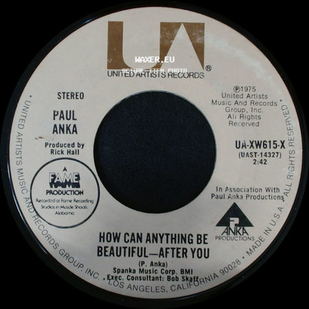 Paul Anka - How Can Anything Be Beautiful - After You / I Don't Like To Sleep Alone side A