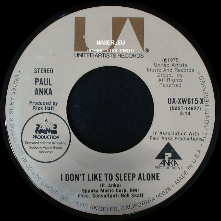 Paul Anka - How Can Anything Be Beautiful - After You / I Don't Like To Sleep Alone side B