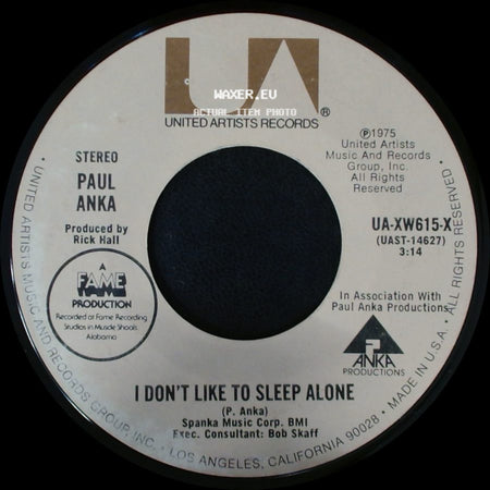 Paul Anka - How Can Anything Be Beautiful - After You / I Don't Like To Sleep Alone side B