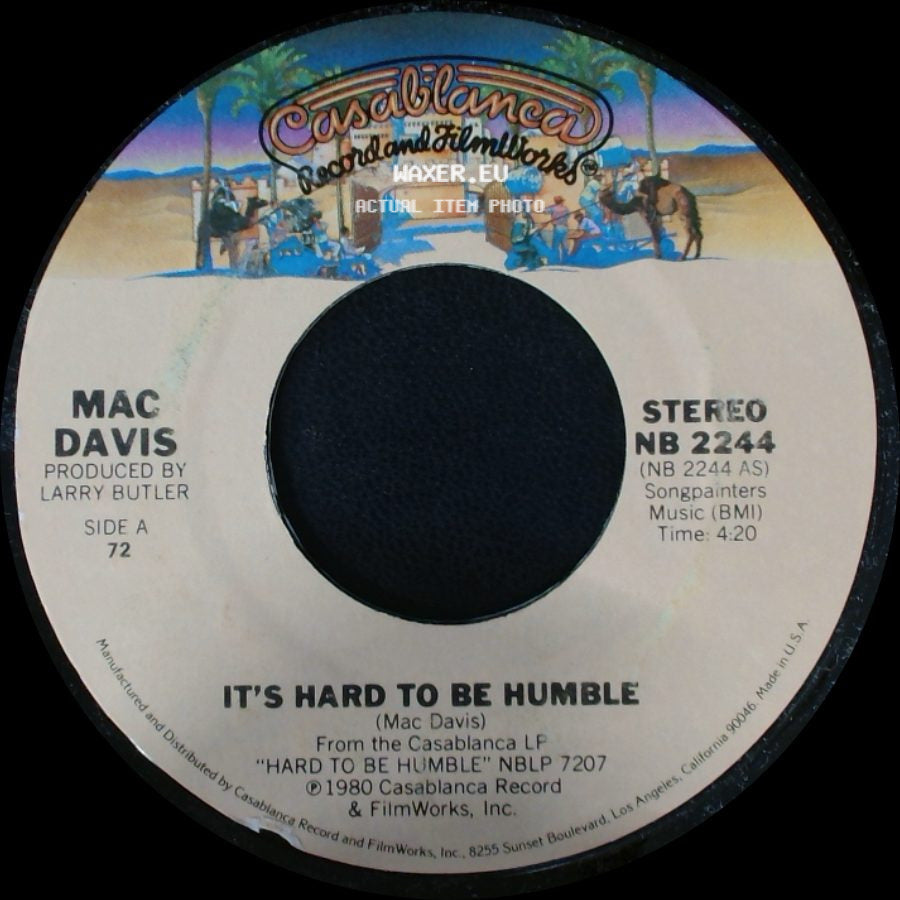 Mac Davis - It's Hard To Be Humble / The Greatest Gift Of All side A