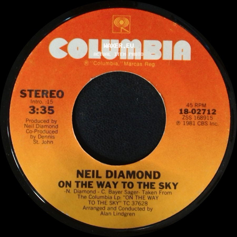 Neil Diamond - Save Me / On The Way To The Sky side B