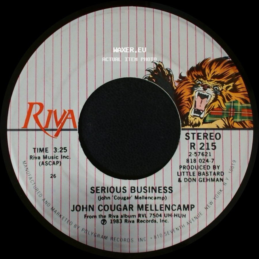 John Cougar Mellencamp - Pink Houses / Serious Business side B