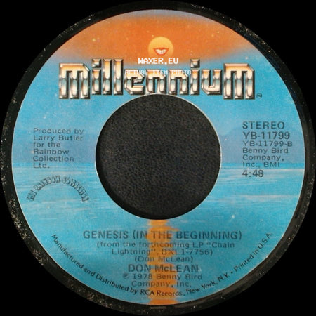 Don Mclean - Genesis (In The Beginning) / Crying side A